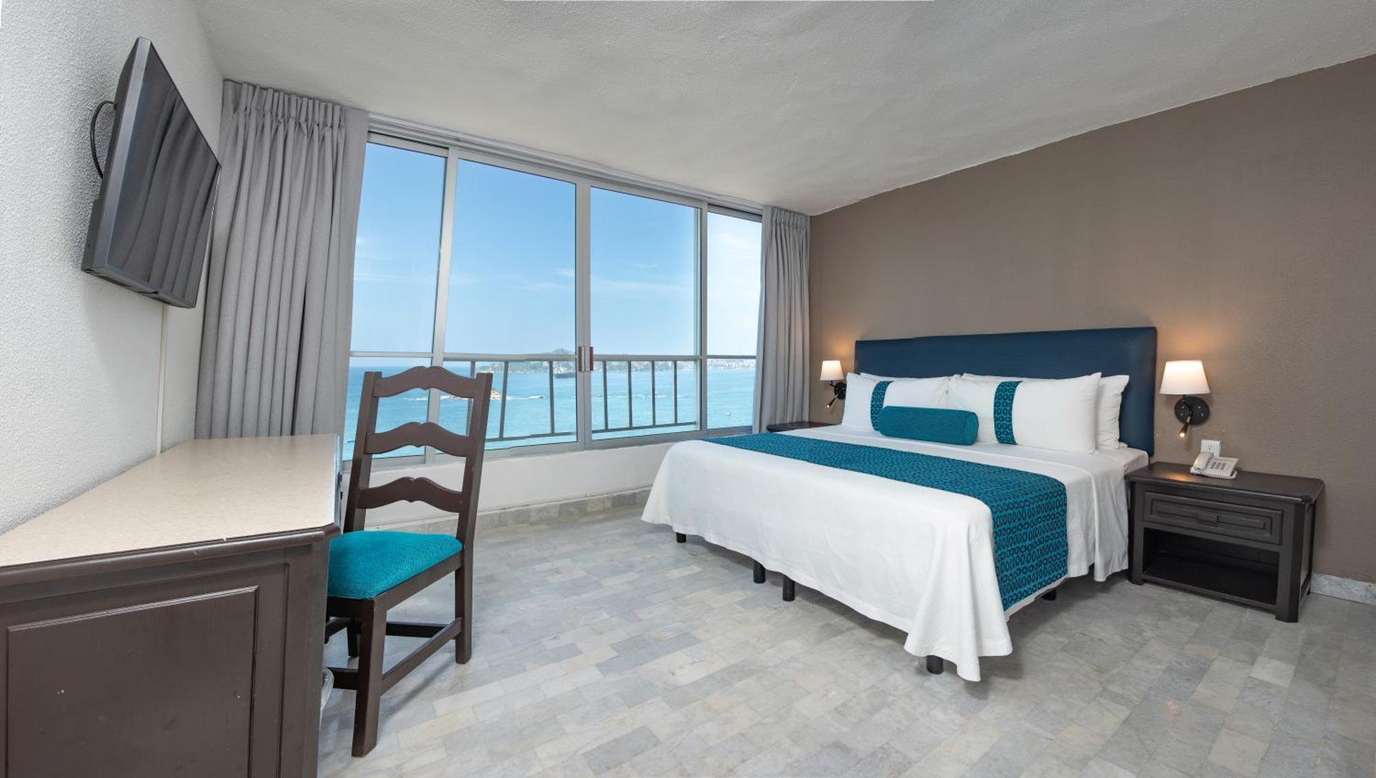 Ritz Acapulco All Inclusive Kültér fotó A bedroom at the hotel